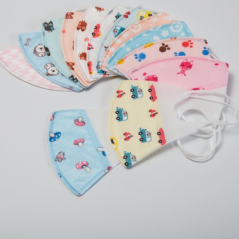 Set 5 khẩu trang 3D an toàn cho bé 0-10 tuổi  ,dâutâyshopvn