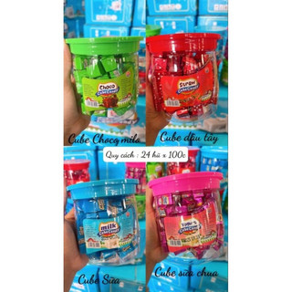 Kẹo choco cube hộp 100 viên siêu hót