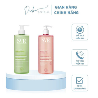 Sữa rửa mặt svr cho da dầu mụn - da khô svr sebiaclear gel moussant 200ml-400ml - duxbo