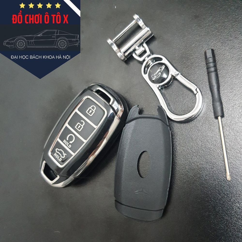 Ốp chìa khóa xe Hyundai Accent 4 phím, ốp chìa khóa hyundai elantra 2023