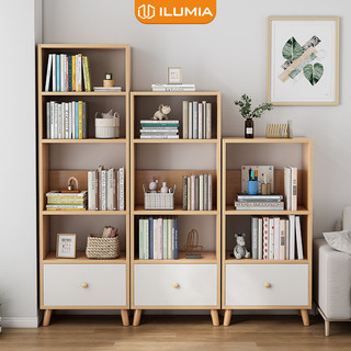 Tủ sách gỗ 3 4 5 tầng cao cấp phong cách nordic thương hiệu ilumia - gp144