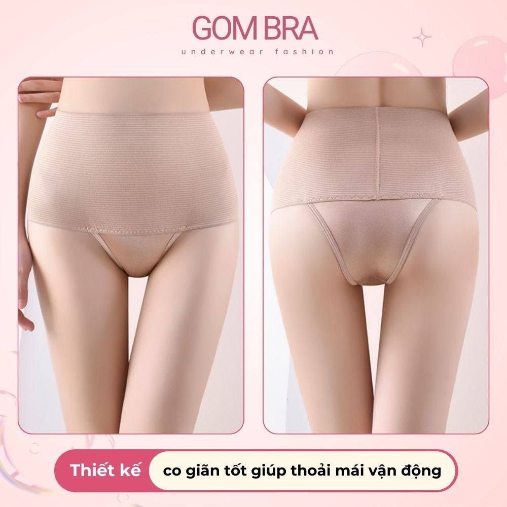 Quần gen nịt bụng dưới mặc váy GOM BRA, thiết kế định hình siết eo chống cuộn, co giãn tốt - SA-036