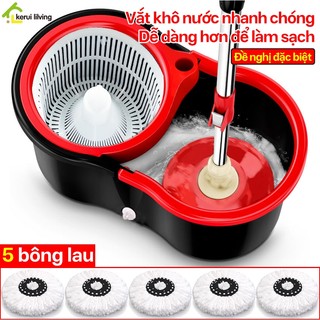 Cây lau nhà MILADA đa năng mini,cây lau nhà 360 độ,bộ dụng lau sàn, chổi lau sàn,bộ lau nhà đa năng