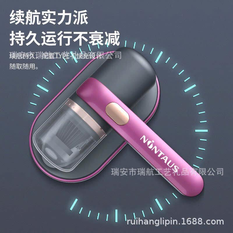 Máy hút bụi giường nệm, chăn ga, ghế sofa - máy hút bụi mini không dây sạc pin có tia UV khử khuẩn MH21