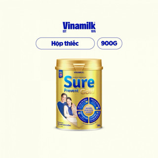 Sữa bột cho người lớn tuổi Vinamilk Sure Prevent 900g ( hộp thiếc)