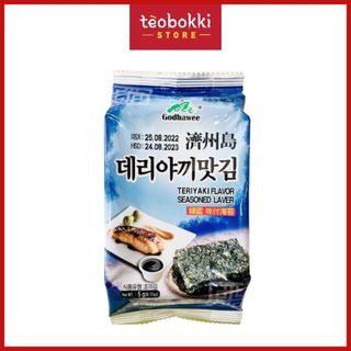 Rong biển ăn liền vị teriyaki Godbawee 5g