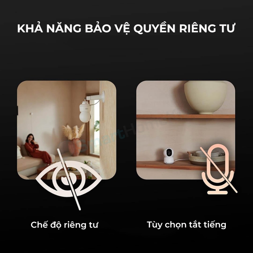 Camera thông minh Aqara E1 Wifi 6E - Tương thích HomeKit, độ phân giải 2K, giá xoay 360