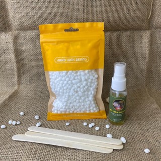 100G Sáp wax lông cao cấp + Mỡ trăn dưỡng da + tặng que gỗ lấy sáp