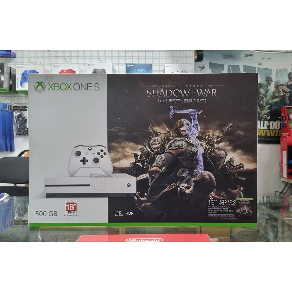 Máy chơi game Xbox One S 500GB Shadow Of War Bundle