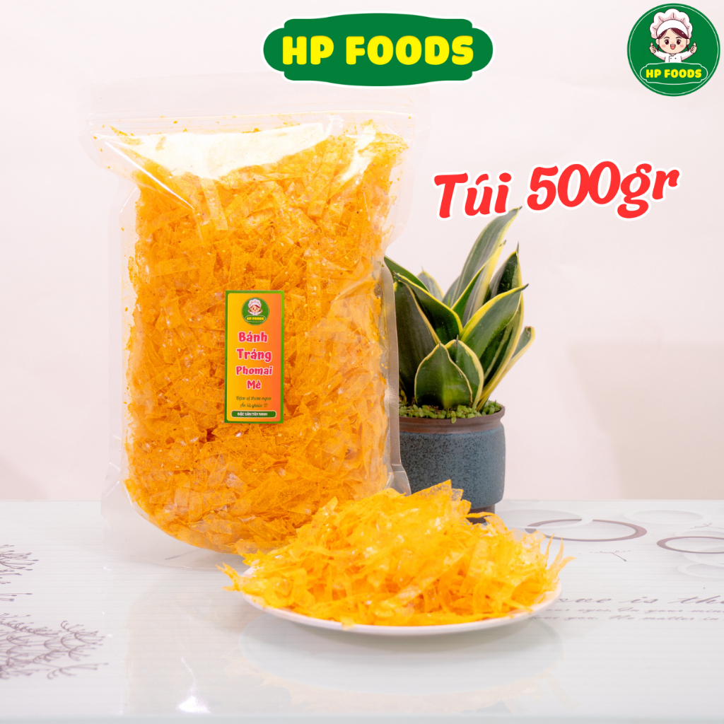 500gr Túi Zip Bánh tráng sợi Phomai Thơm Ngon đậm vị Đặc Sản Tây Ninh - HPFOODS