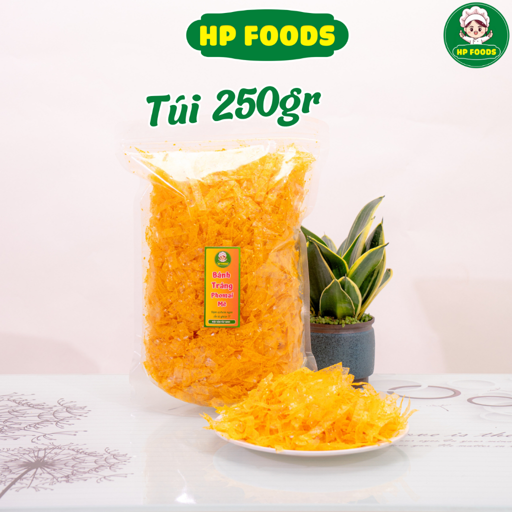 500gr Túi Zip Bánh tráng sợi Phomai Thơm Ngon đậm vị Đặc Sản Tây Ninh - HPFOODS