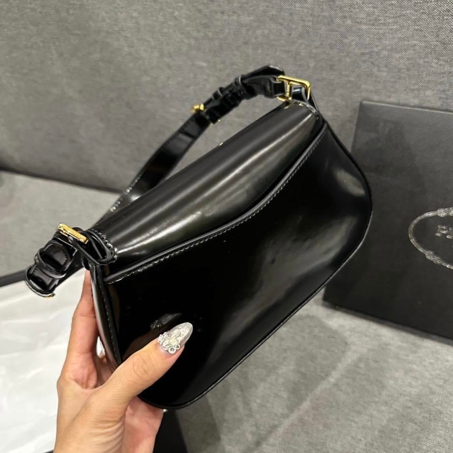 Túi xách nữ, túi kẹp nách pra.đa size 24 full box - Zeni.store