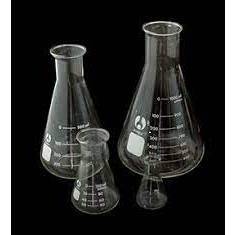 Bình tam giác thủy tinh miệng rộng, cổ trơn, bình nón 50ml 100ml 250ml 500ml 1000ml có vạch chia