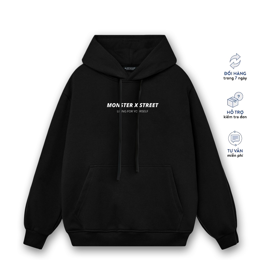 Áo hoodie nỉ bông Melancholy nam nữ form rộng thu đông Local Brand