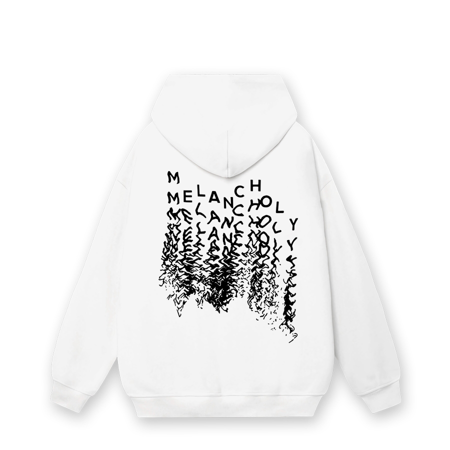 Áo hoodie nỉ bông Melancholy nam nữ form rộng thu đông Local Brand