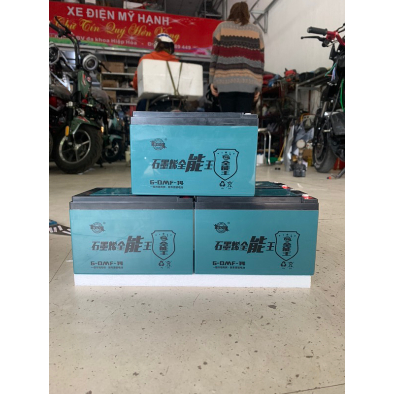 Ắc quy xe điện 12v-14ah.