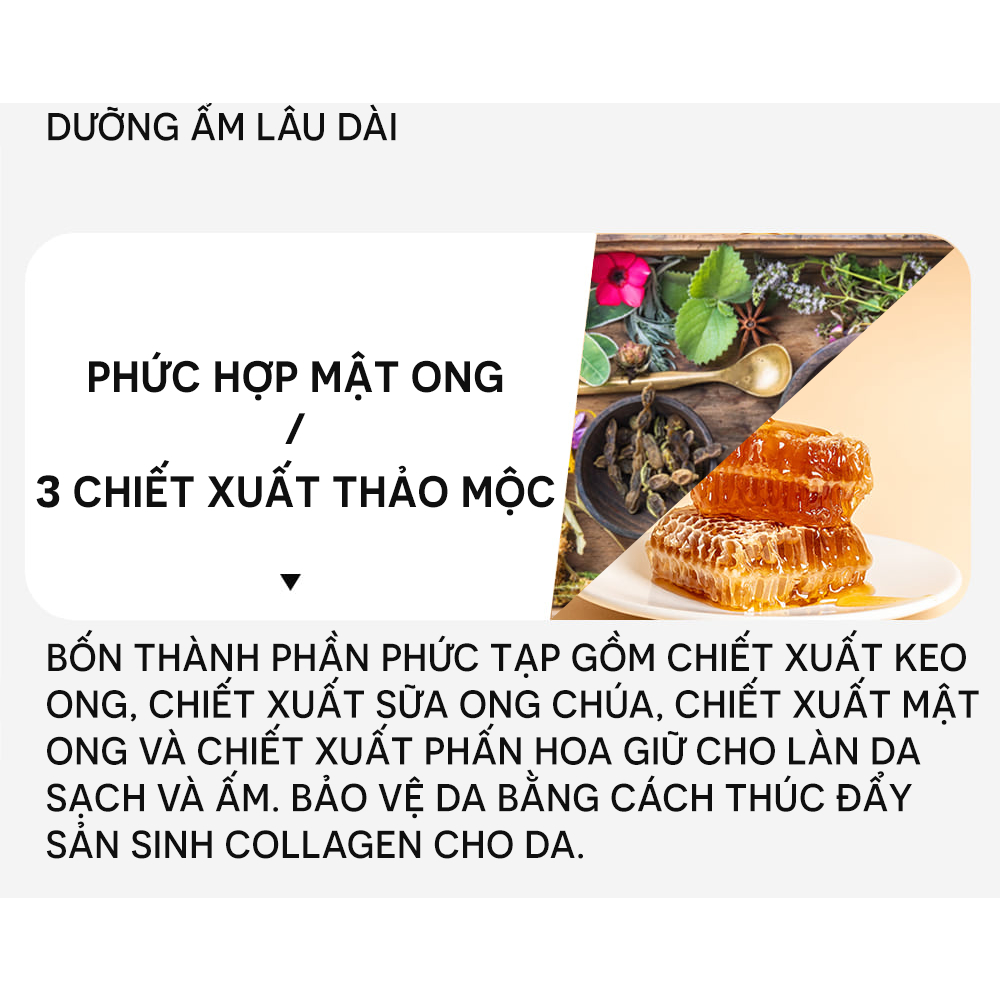 Kem dưỡng cấp ẩm làm mềm da bàn tay Hàn Quốc Bee My Rose, chiết xuất thực vật giàu vitamin A giảm nếp nhăn, làm mờ thâm.