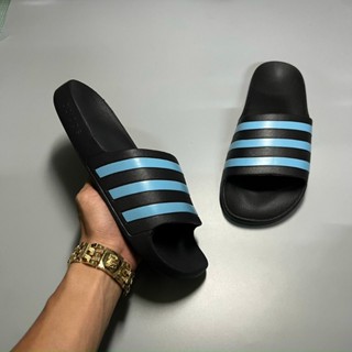 Dép adidas đúc nguyên khối siêu nhẹ unisex, dép quai ngang 3 sọc thể thao nam nữ chống nước-giaythethao365