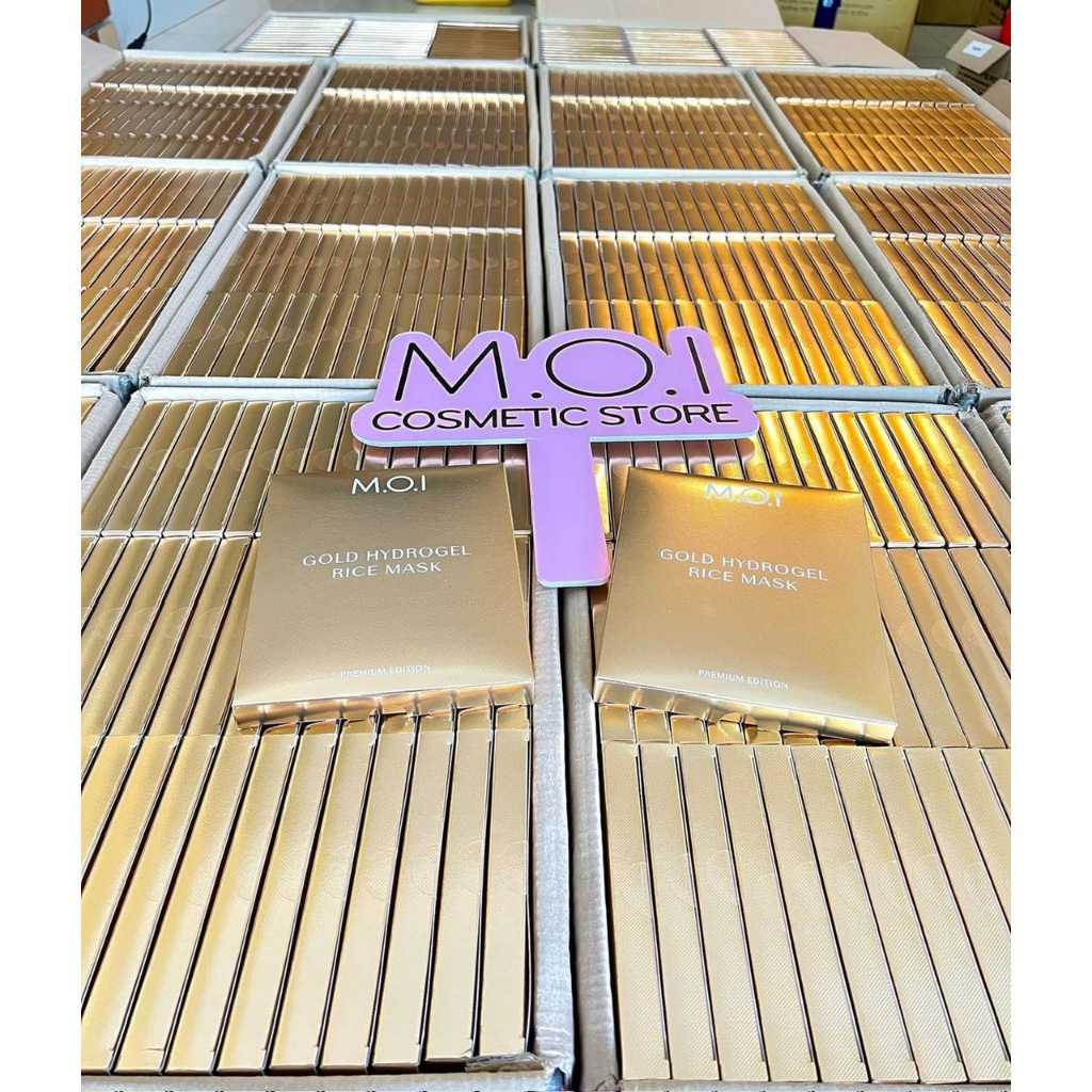 MẶT NẠ GẠO PREMIUM GOLD BY M.O.I . MUA 2 HỘP TẶNG 1 MINI TẨY TRANG 99K,DỊU NHẸ LÀNH TÍNH