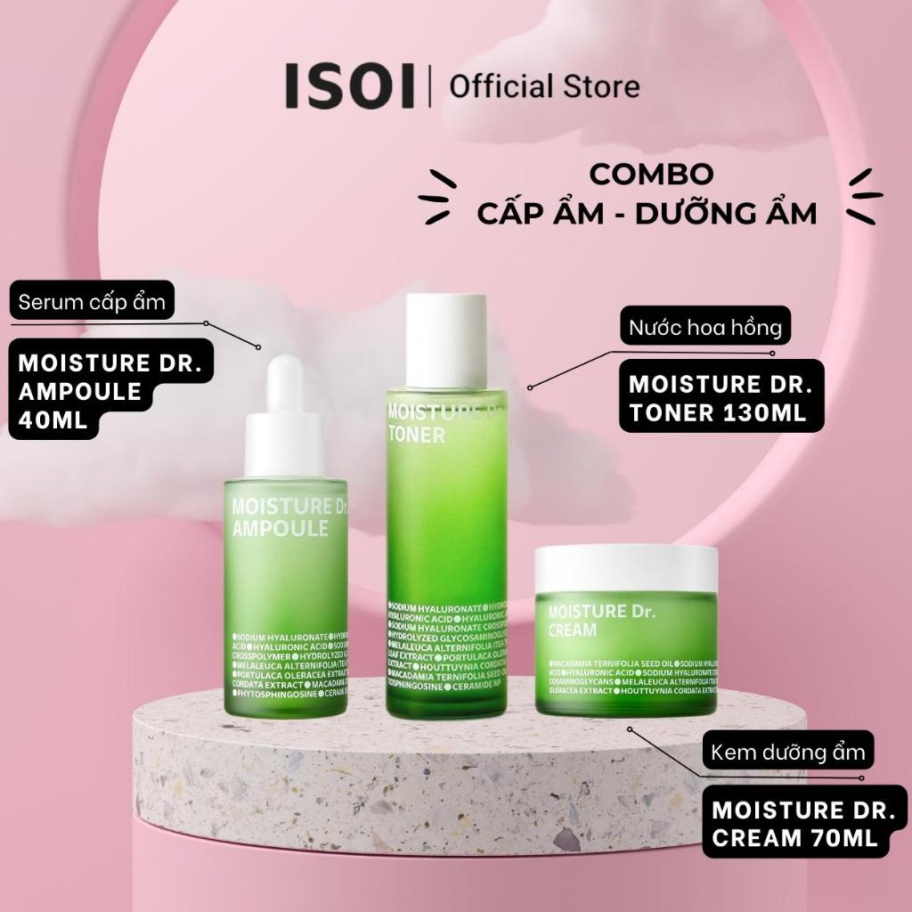 Bộ 3 món dưỡng ẩm cho da ISOI MOISTURE Dr.