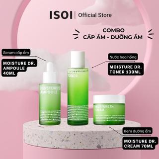 Set 3 món dưỡng ẩm isoi moisture dr. toner 130ml,moisture dr. ampoule 40ml, moisture dr. cream 70ml
