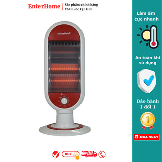 Máy Sưởi, Quạt Sưởi Halogen Nineshield NS05SH, Chính Hãng Bảo Hành 12 Tháng- EnterHome