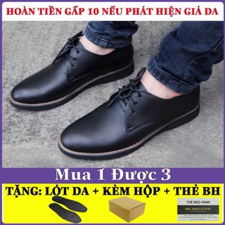 Giày Tây Nam Buộc Dây Da Bò Mã HQ335