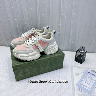 Giày thể thao gucci đế độn pha màu new 2023