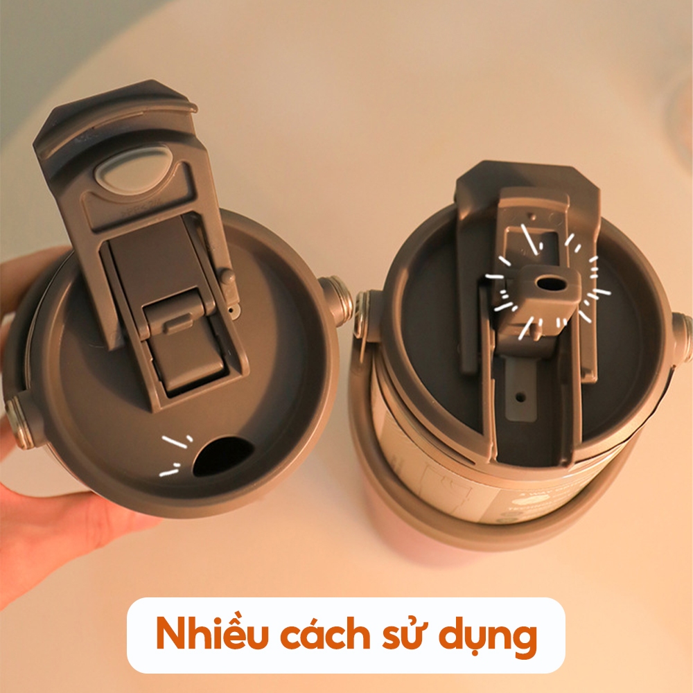 Cốc Giữ Nhiệt Cao Cấp Chống Xước ULOV Có Ống Hút Tiện Dụng 600-700ml - COCGN05