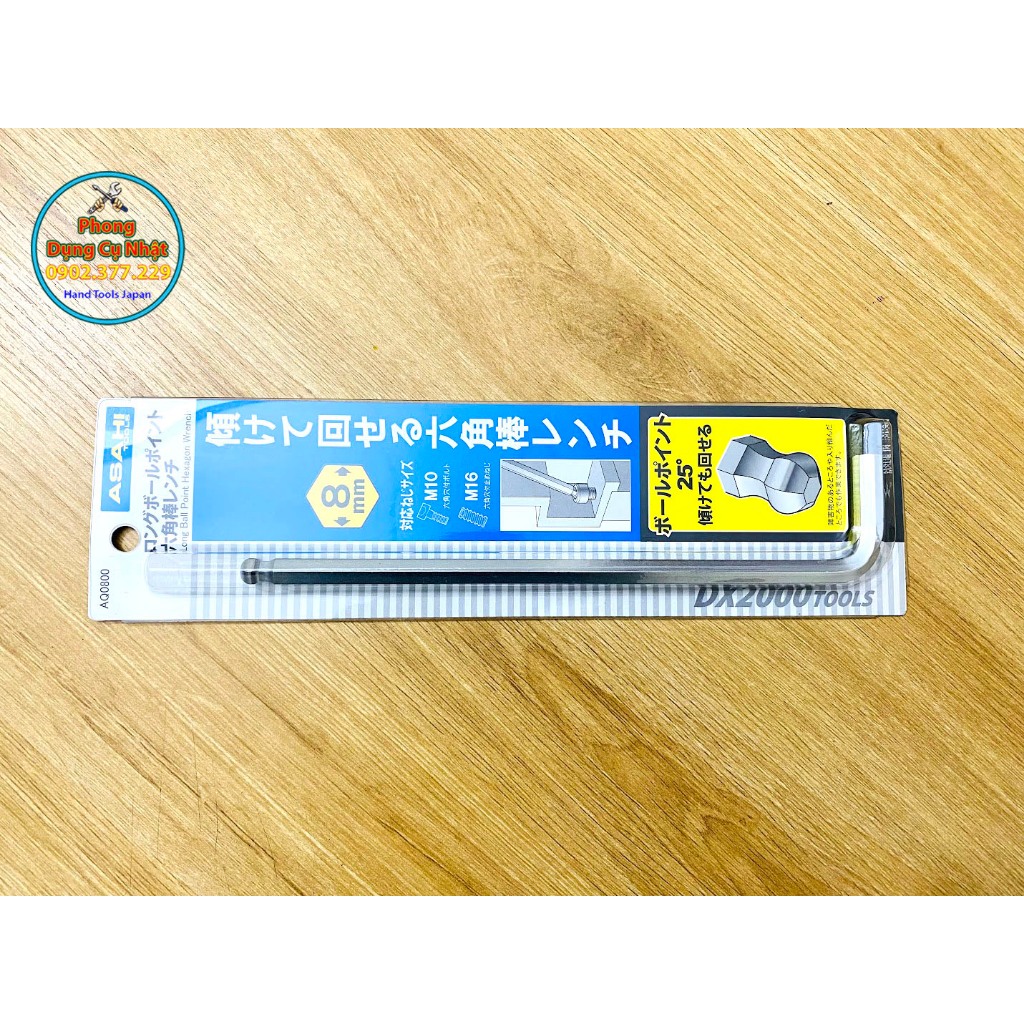Lục giác chữ L 8-19mm ASAHI Nhật Bản CHÍNH HÃNG AQ0800, AQ1000, AQ1200, AQ1400, AQ1700, AQ1900
