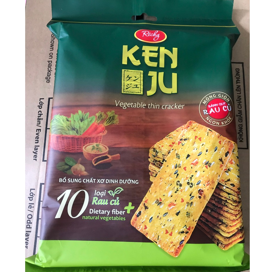 Bánh quy Kenju Richy vị rau củ túi 192g