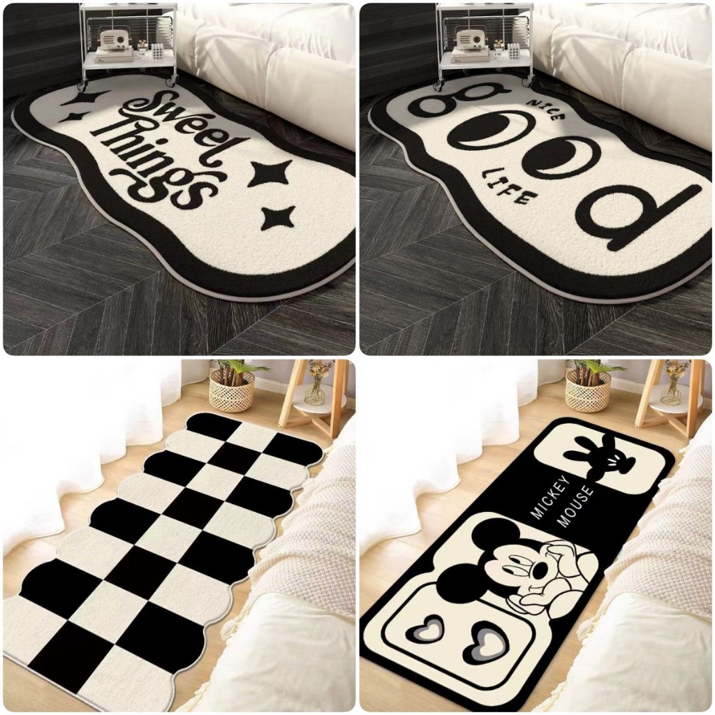 Thảm phòng ngủ/dễ dàng vệ sinh/1mx1m thảm nhung pha lê/Thảm phòng khách/chống trơn trượt/thấm hút nước/không rụng lông