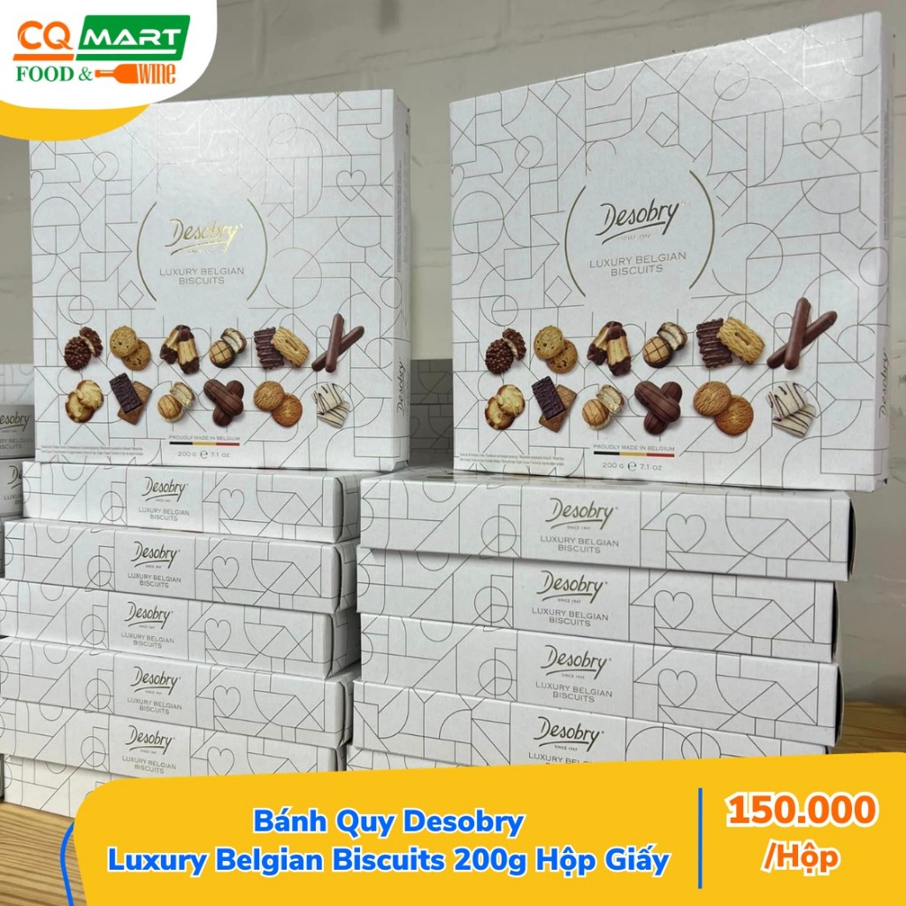 Bánh Quy Desobry Luxury Belgian Bỉ Hộp Giấy 200g