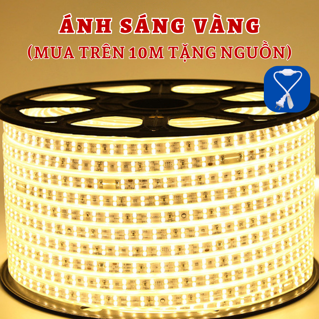 Dây đèn led 2835 2 hàng led NP-L283 bọc PVC chống nước đèn led hắt trần,trang trí decor phòng(VUI LÒNG MUA THÊM NGUỒN)