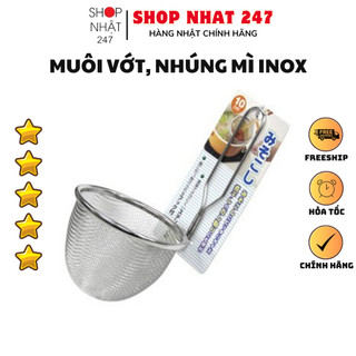 [Hỏa Tốc HN] Muôi vớt, nhúng mì inox cao cấp Nội Địa Nhật Bản