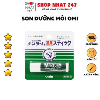 [Hỏa Tốc HN] Son dưỡng môi Omi Menturm chống môi khô nứt nẻ nội địa Nhật Bản