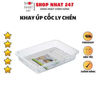 [Hỏa Tốc HN] Khay úp cốc ly, chén nhựa cao cấp an toàn inomata nội địa Nhật Bản