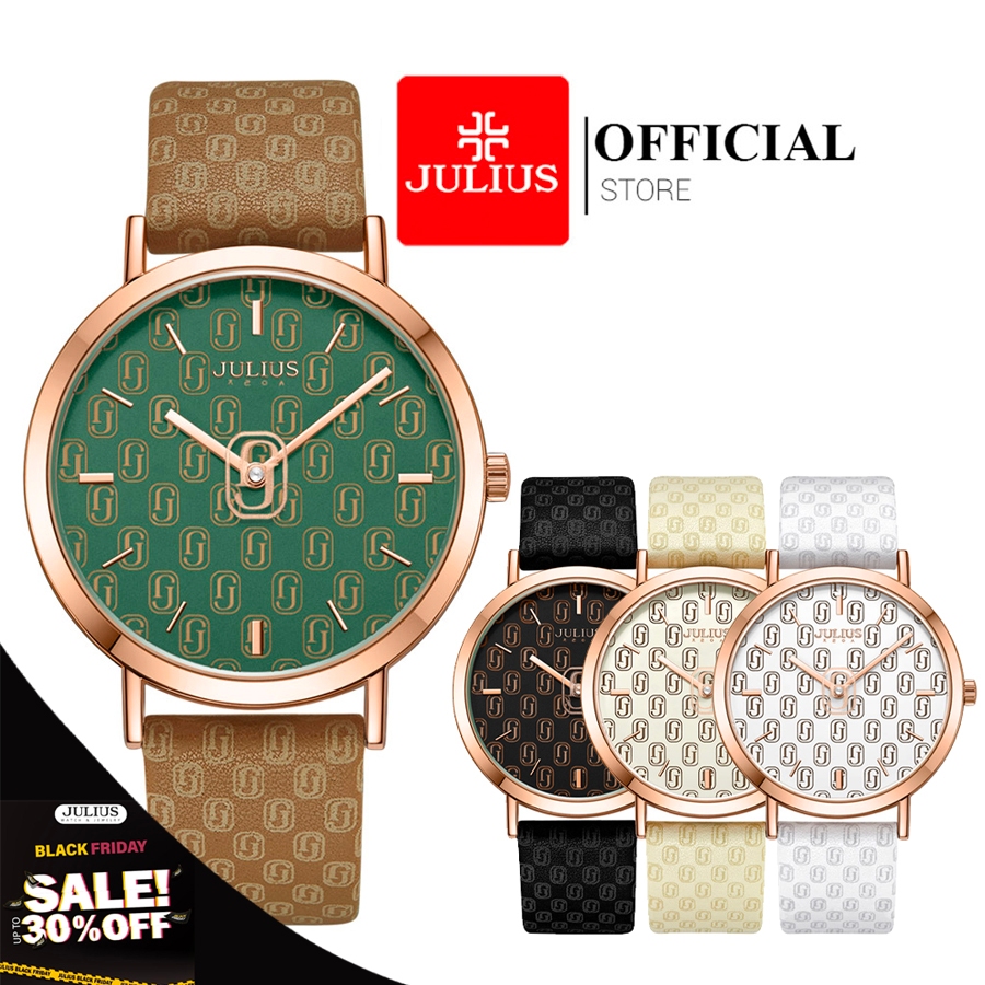 Đồng hồ nữ Julius JA-1367 dây da | Julius Official