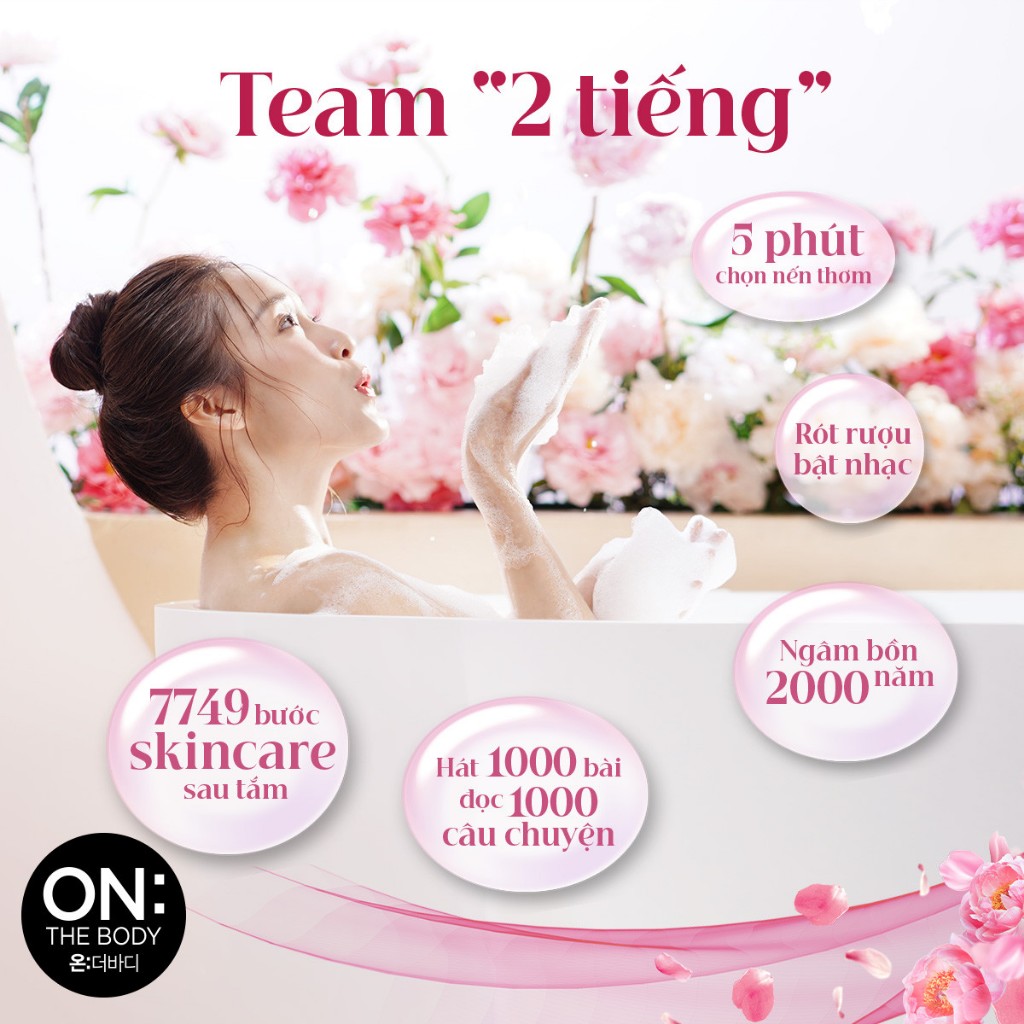 [Chỉ còn 145.000] Sữa tắm dưỡng ẩm hương nước hoa On: The Body Perfume Classic Pink 1000g