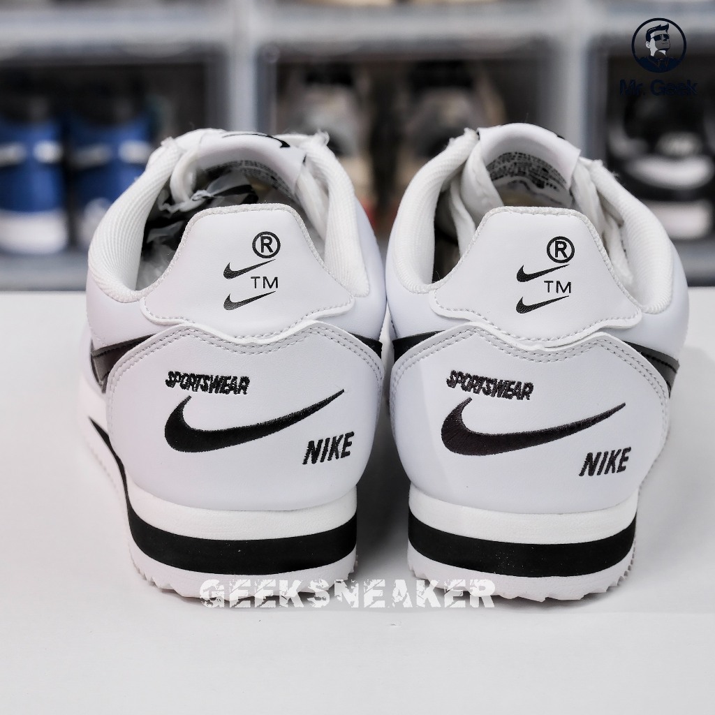 Giày Sneaker cổ thấp Nk Cortez Black White -904764-102