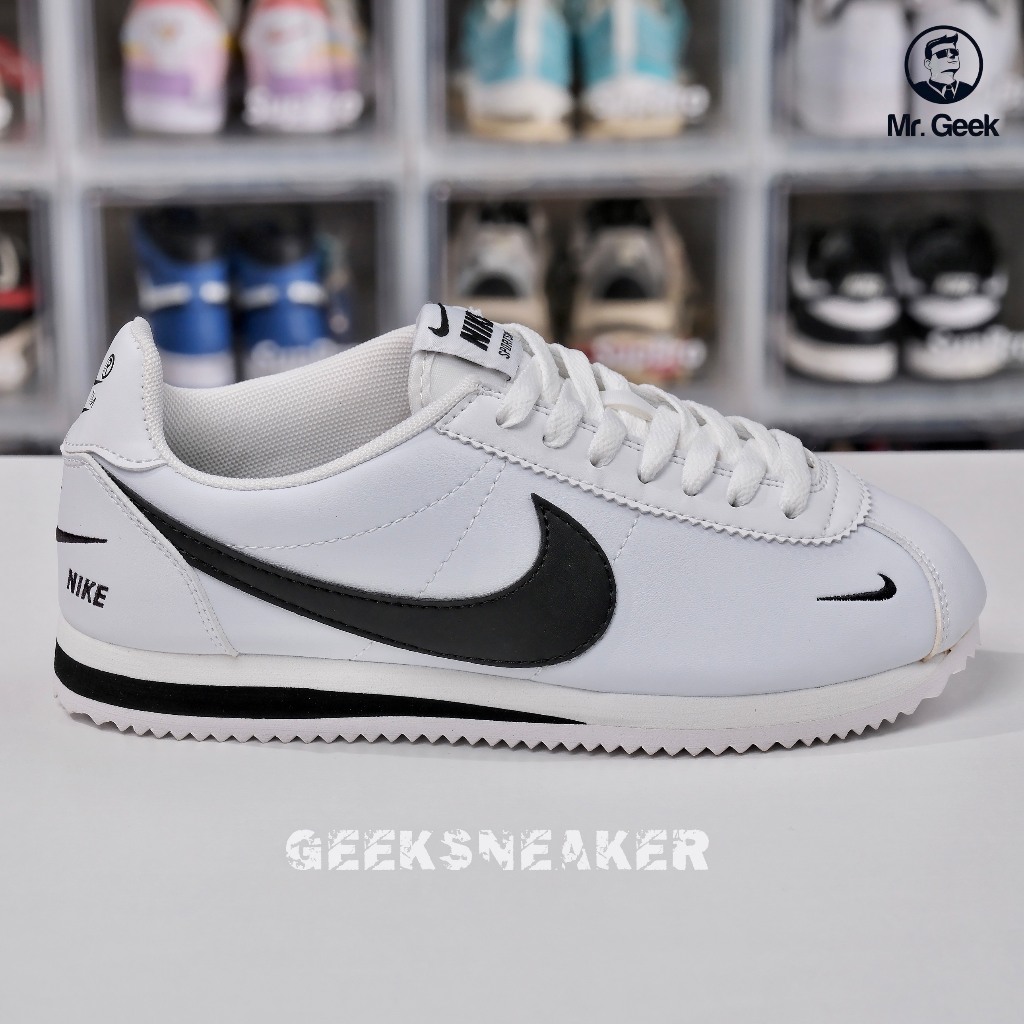 Giày Sneaker cổ thấp Nk Cortez Black White -904764-102