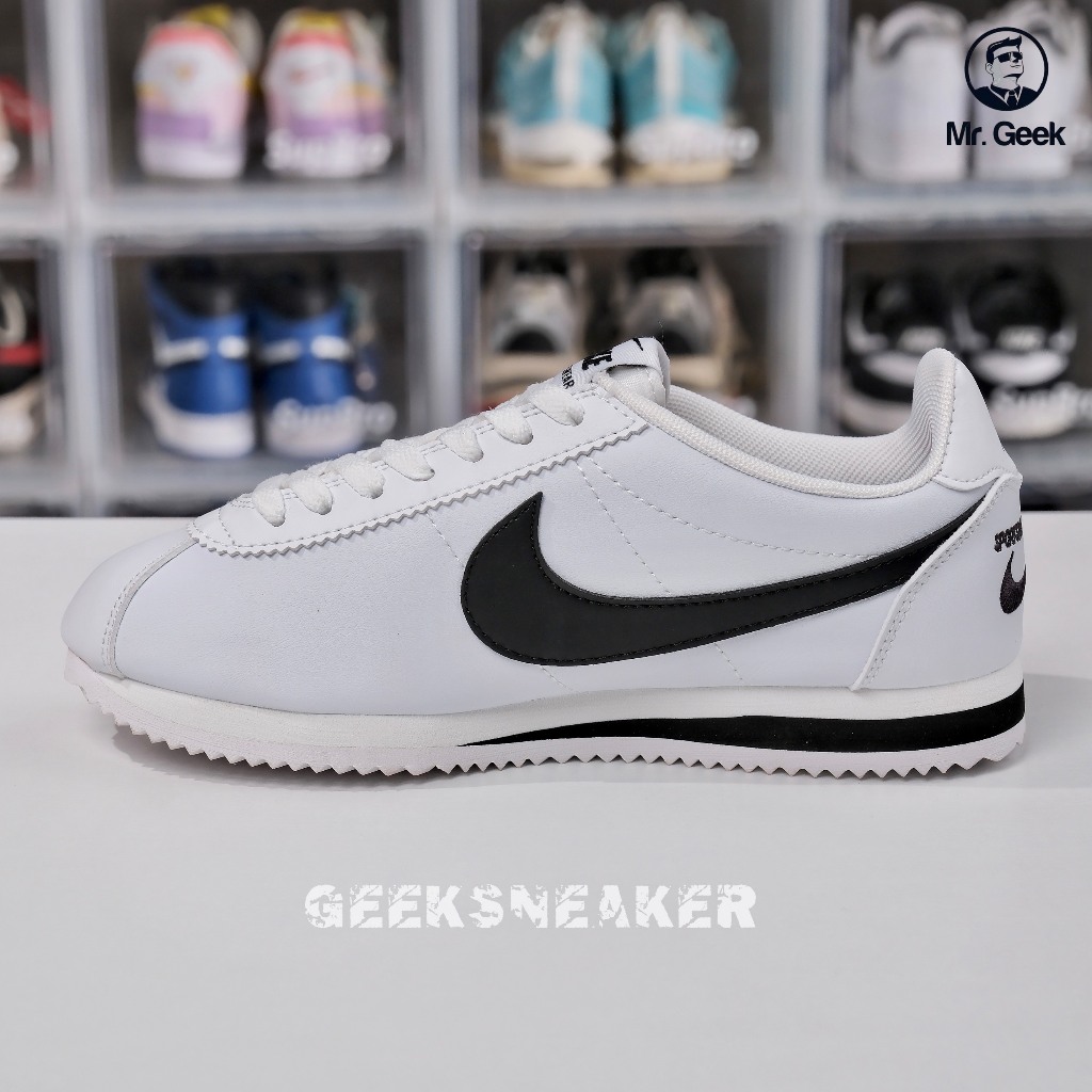 Giày Sneaker cổ thấp Nk Cortez Black White -904764-102