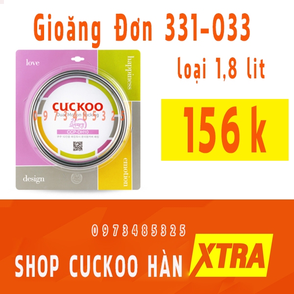 Gioăng đơn nồi cơm điện Cuckoo Hàn Quốc 1,8 lít