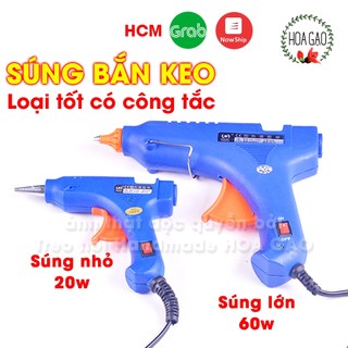 Súng bắn keo nến máy bắn keo HOA GẠO GSO súng bắn keo silicon súng bắn keo nhỏ súng bắn keo to hàng tốt, có công tắc