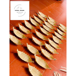 Thuyền tre,thuyền nan 2 cạnh decor,đĩa tre, trang trí tiệc,handmade,…
