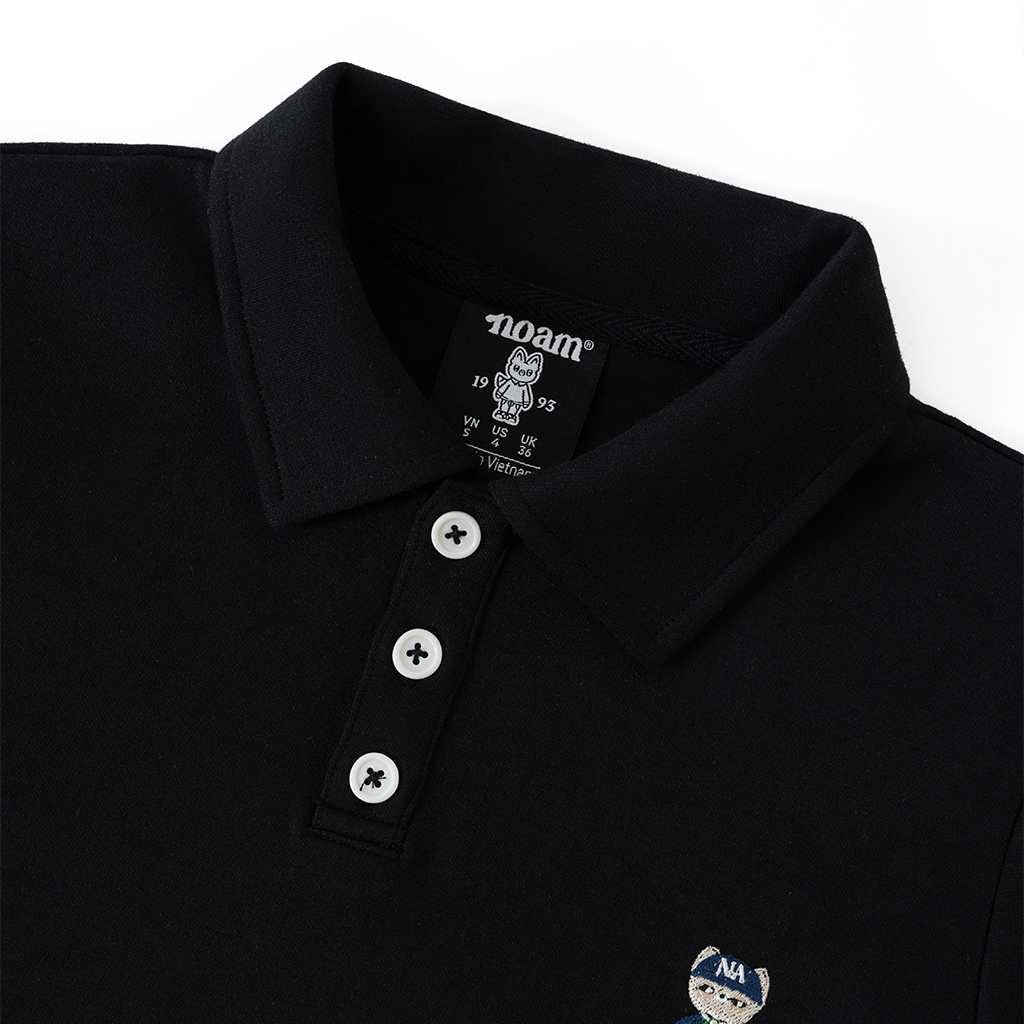 Áo thun Noam Teeny Homies Polo - White / Black