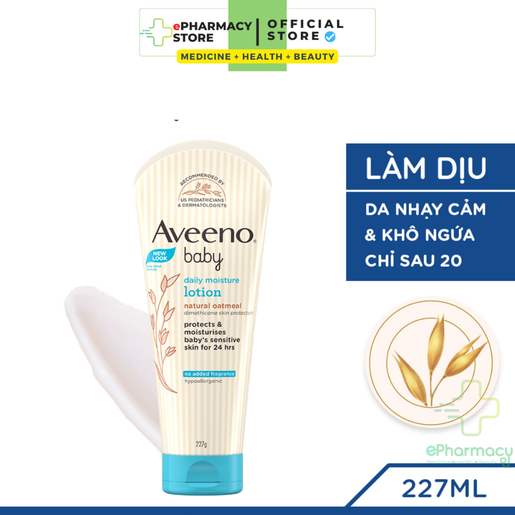 Kem Dưỡng Ẩm Aveeno Baby soothing relief moisture cream dưỡng ẩm cho bé