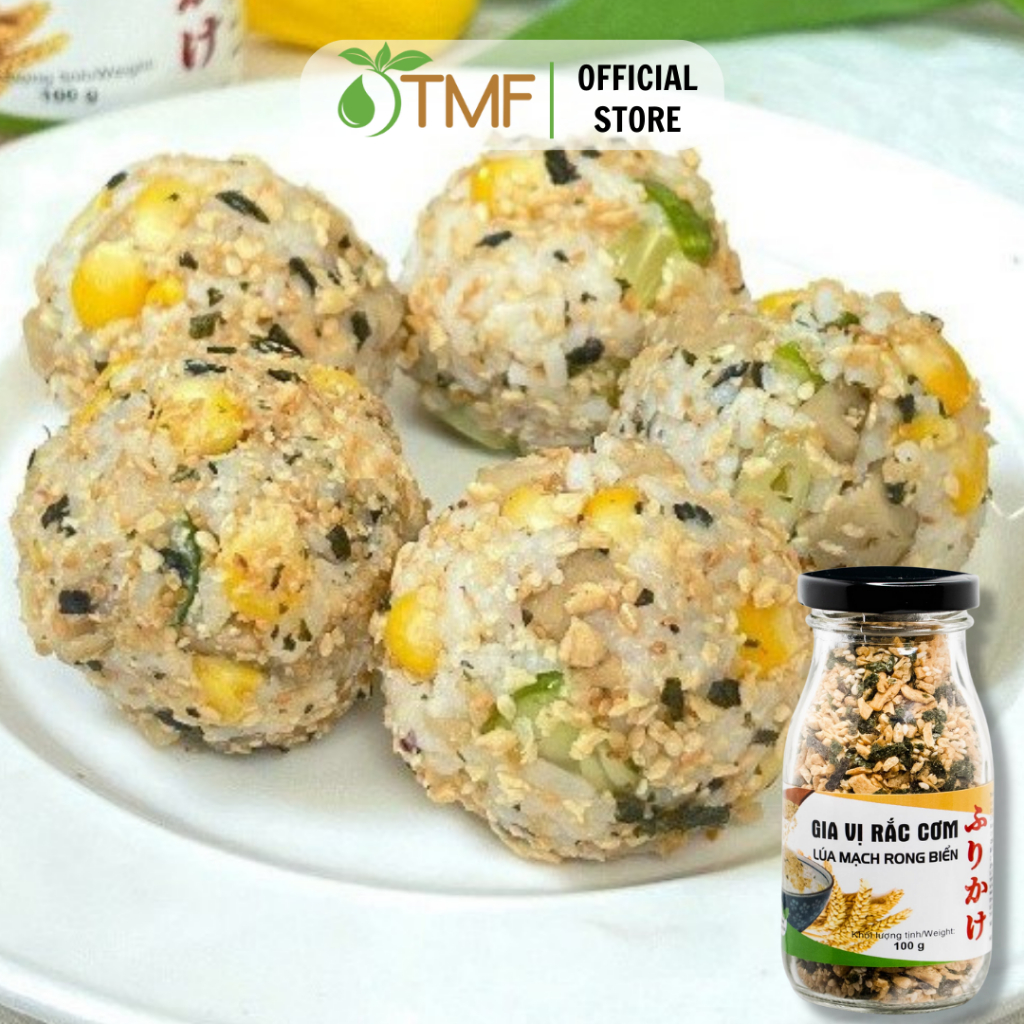 Gia vị rắc cơm lúa mạch rong biển 100g TÂM MINH FOODS giòn ngon