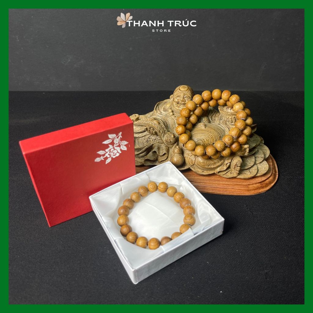 COMBO 1 VÒNG GỖ HOÀNG ĐÀN TUYẾT LẠNG SƠN 8 LY + 1 VÒNG GỖ NGỌC AM 10 LY