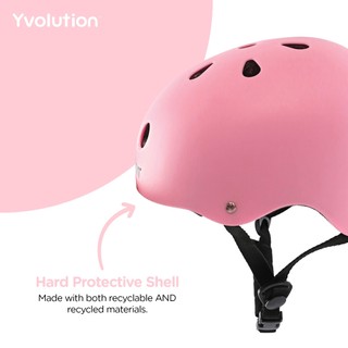 [Quà tặng] Nón bảo hiểm Yvolution Pink Cho Trẻ